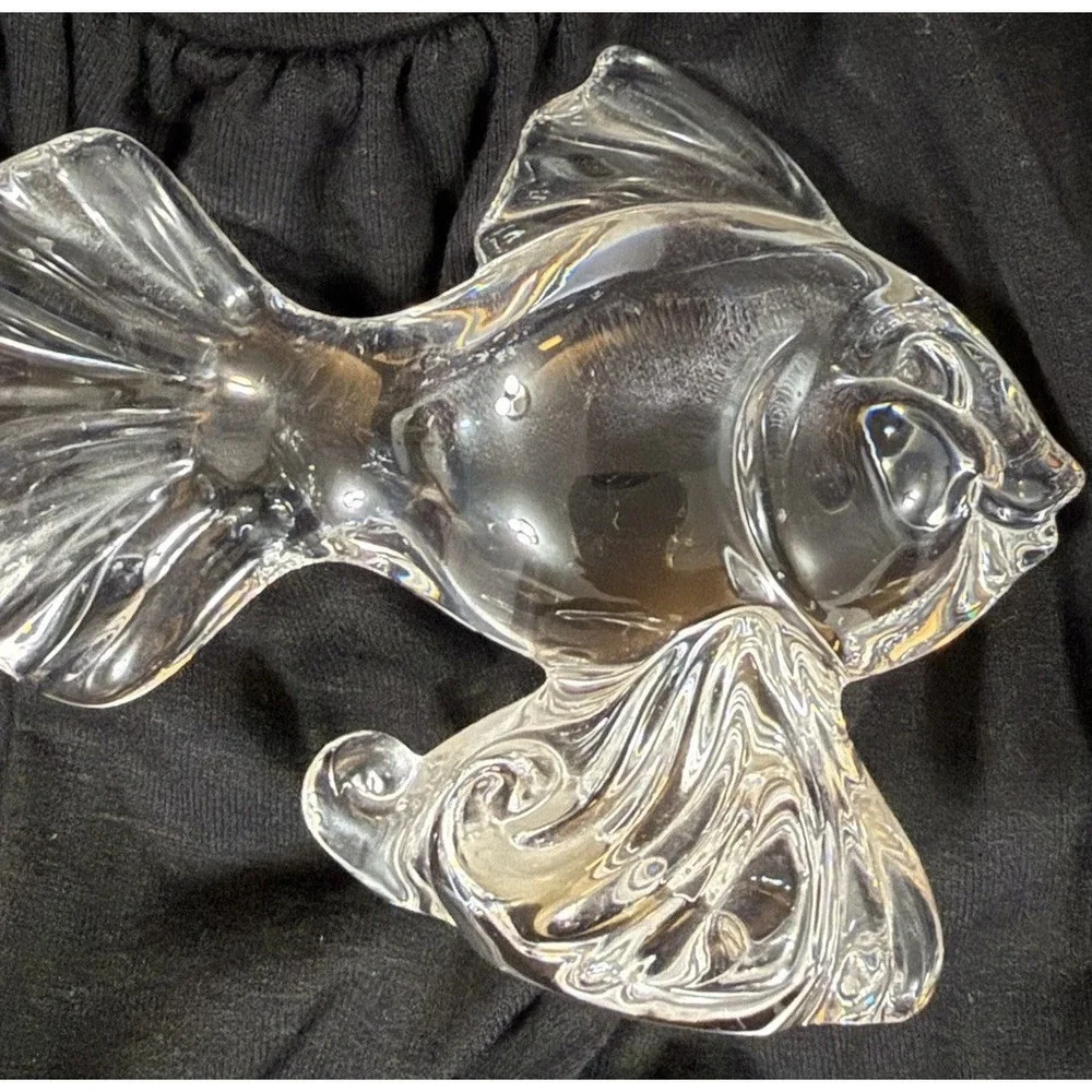 Vintage‎ Princess House Pets Fish Figurine 24% Lead Crystal Made in Germany